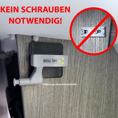 Klebe-Adapter für LED Schranklicht /Scharnierlicht im Wohnmobil / Caravan / Wohnanhänger oder Haushalt