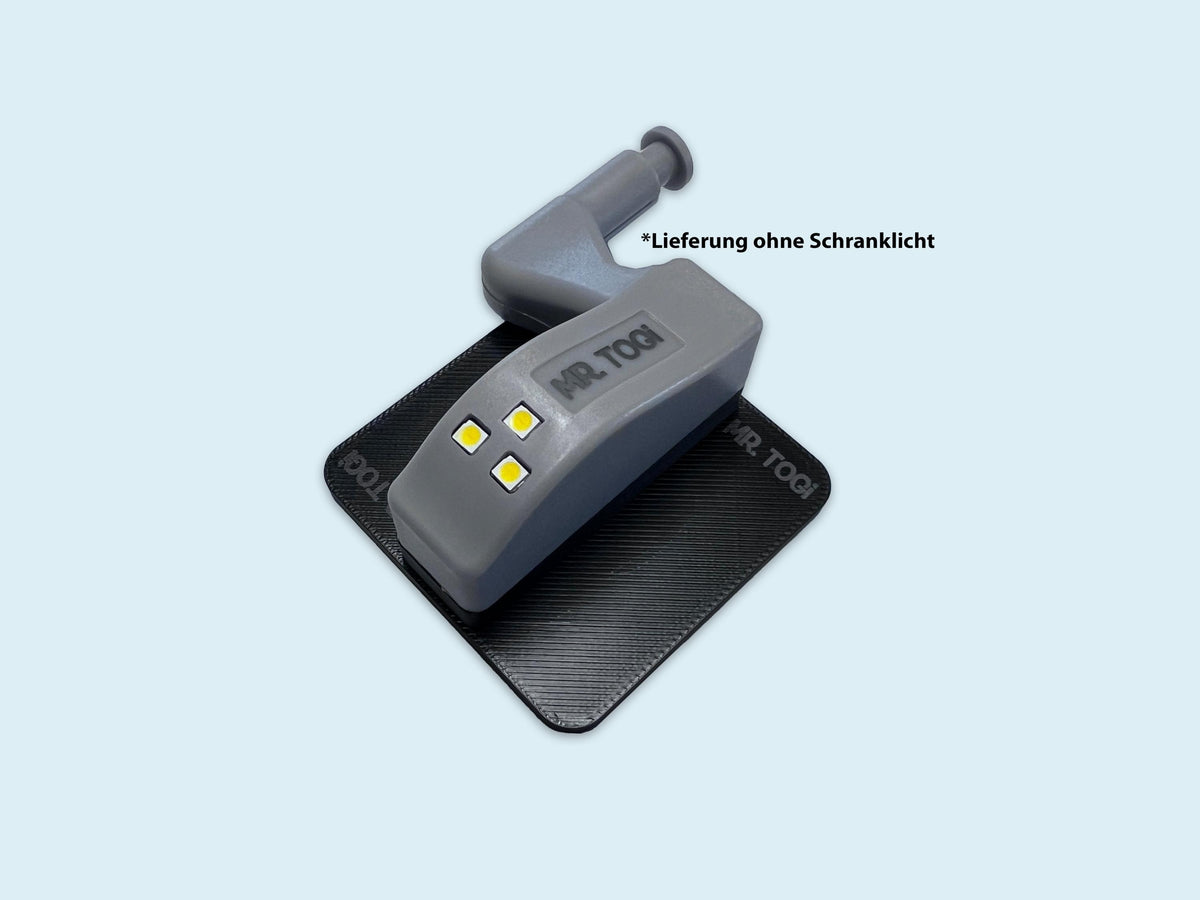 Klebe-Adapter für LED Schranklicht /Scharnierlicht im Wohnmobil / Caravan / Wohnanhänger oder Haushalt