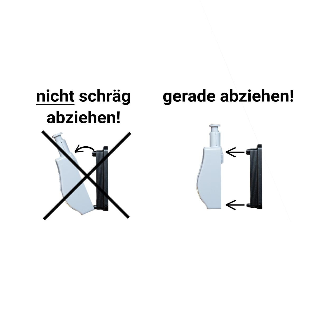 Klebe-Adapter für LED Schranklicht /Scharnierlicht im Wohnmobil / Caravan / Wohnanhänger oder Haushalt