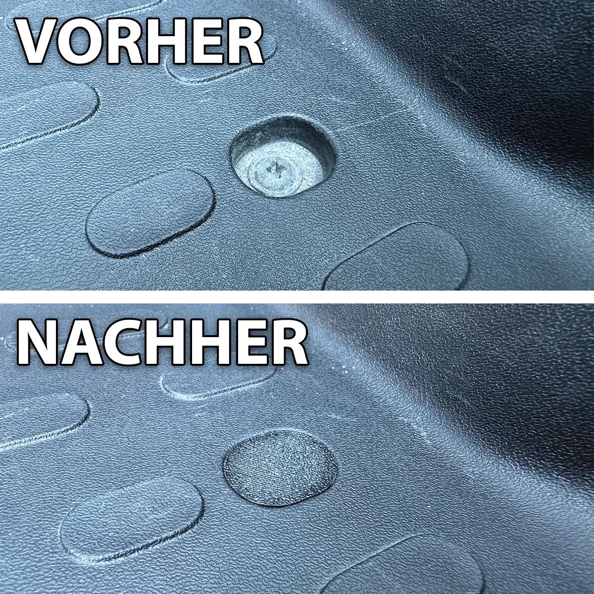 Abdeckkappen in der Ducato Einstiegsstufe montiert