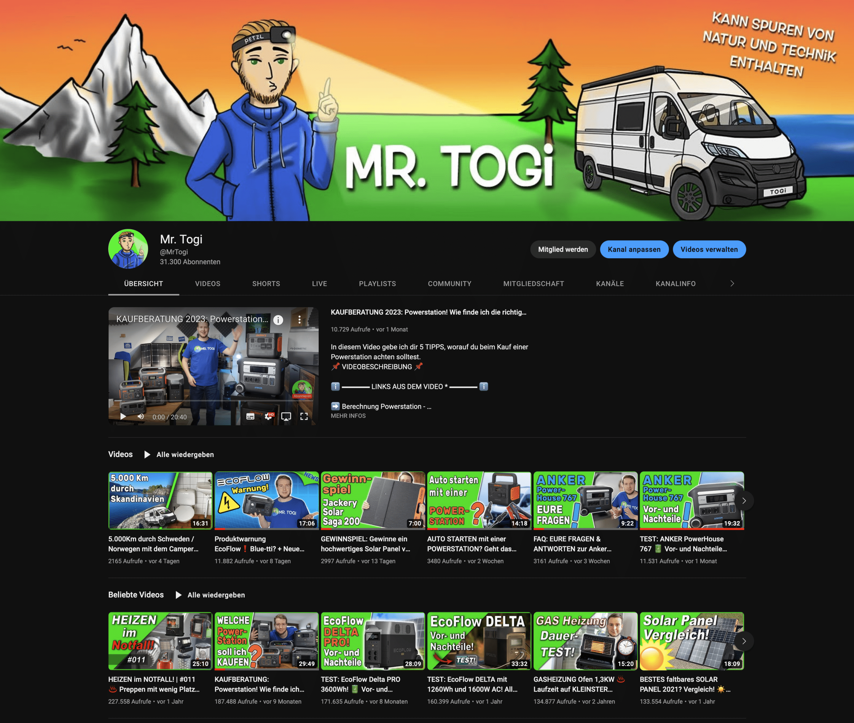 Mr. Togi Youtube Kanal
